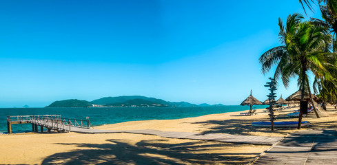 Paradise beach on tropical island