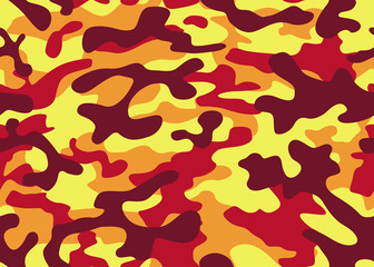 texture military camouflage repeats seamless army yellow orange red brown black hunting print