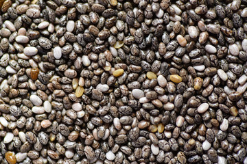 Close up chia seed as texture background