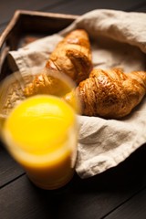 Fresh butter croissants