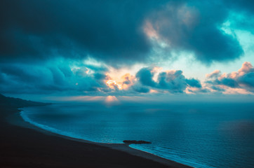 Fototapeta na wymiar ocean landscape (sunset)