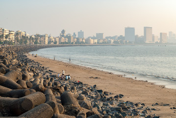 Marine drive in Mumbai, India