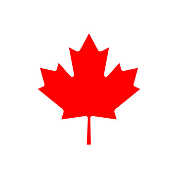 Maple leaf, the symbol of Canada. Vector illustration