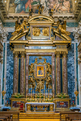 The Borghese (Paolina) Chapel in the Basilica of Santa Maria Maggiore in Rome, Italy.