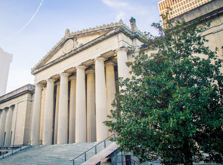 pillars on a building
