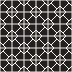 Vector seamless pattern. Modern stylish abstract texture. Repeating geometric tiles..