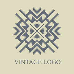 Vintage ornamental logo