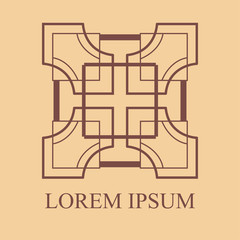 Vintage ornamental logo