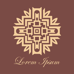 Vintage ornamental logo