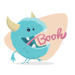 funny monster with booh tongue © shockfactor