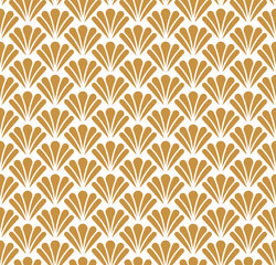 Seamless Floral Art Deco Pattern. Stylish antique background.
