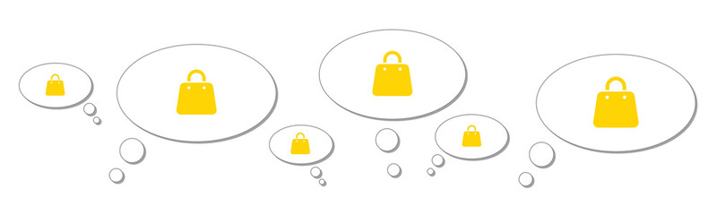 Gedankenblasen - Handtasche