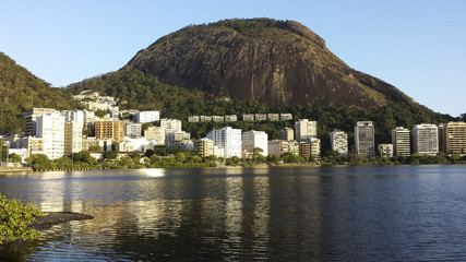 Fototapeta na wymiar Ipanema, Leblon and Freitas Lagoon, Rio de Janeiro Brazil, South America 