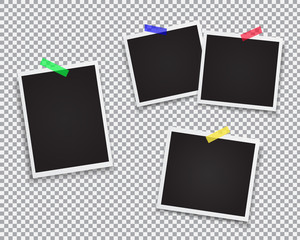 Set of retro photo frame.