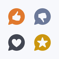 Ranking Notifications - Glyph Icons. . A set of 4 professional, pixel-perfect icons.