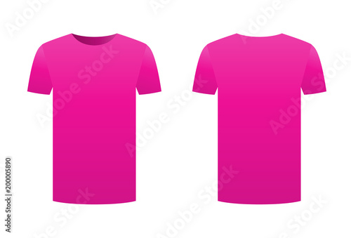 Download "Fuchsia purple t-shirt template shirt isolated on white ...