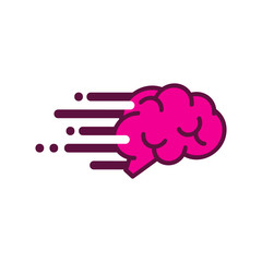 Brain Speed Logo Icon Design