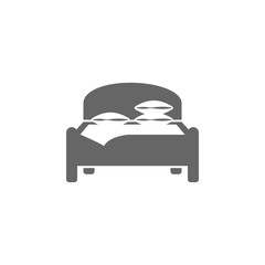 Bed icon. Simple element illustration. Bed symbol design template. Can be used for web and mobile