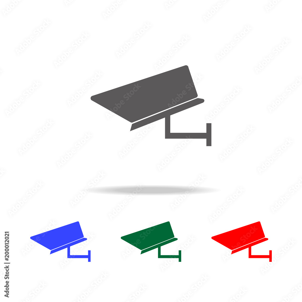 Poster security camera icon. elements of cyber security multi colored icons. premium quality graphic design