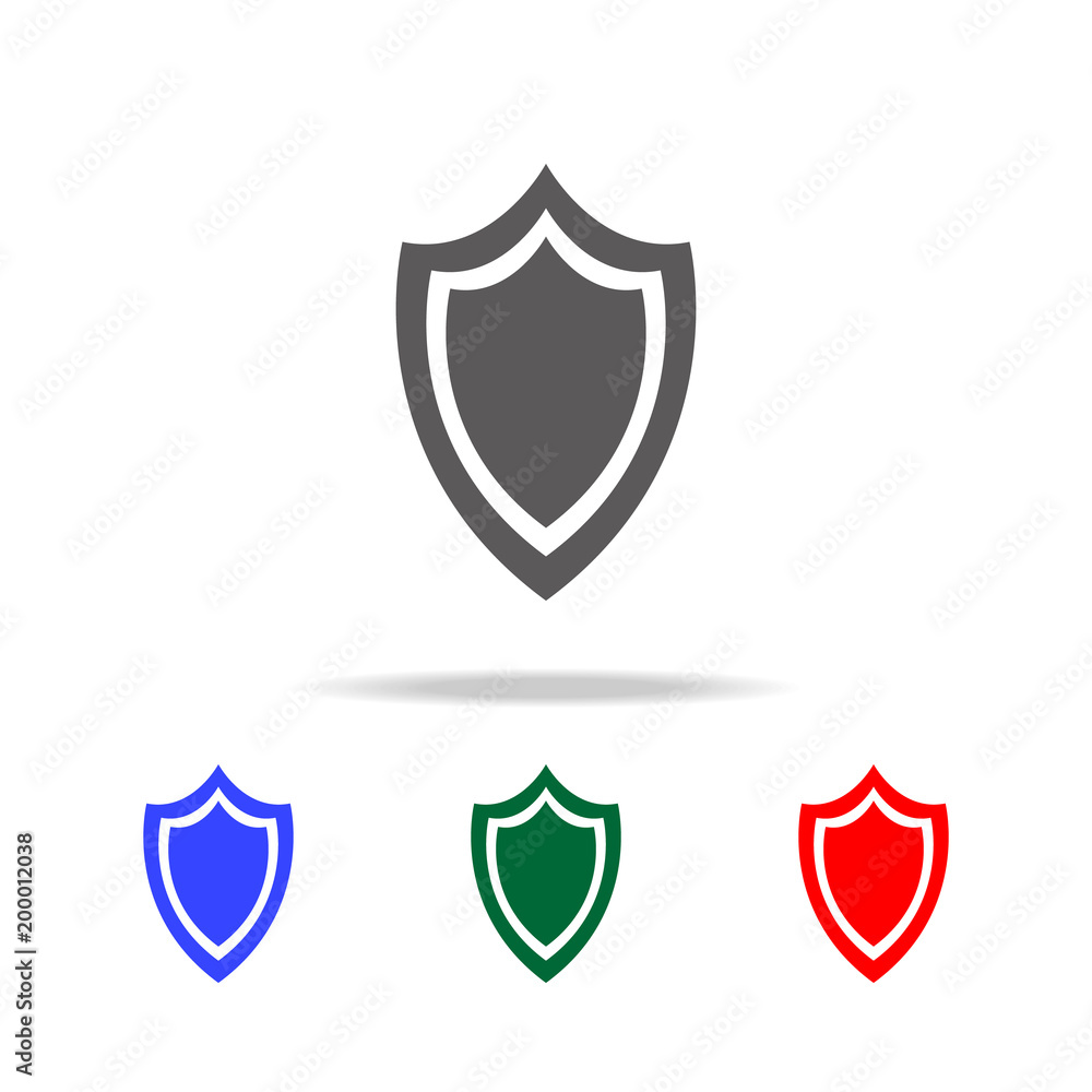 Aufkleber shield icon icon. elements of cyber security multi colored icons. premium quality graphic design ico