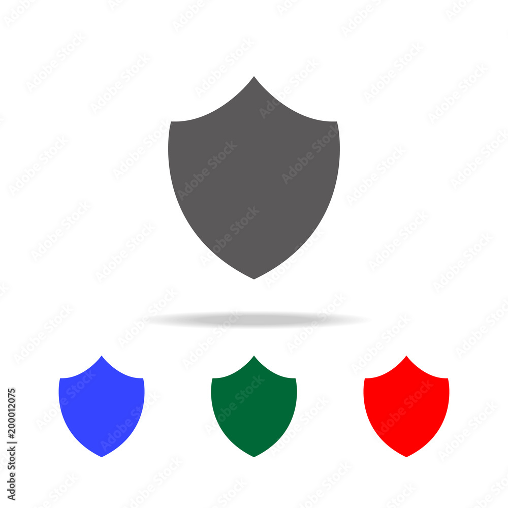 Poster shield icon icon. elements of cyber security multi colored icons. premium quality graphic design ico
