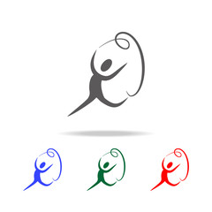 sport dance icon. Elements of dance multi colored icons. Premium quality graphic design icon. Simple icon for websites, web design, mobile app, info graphics