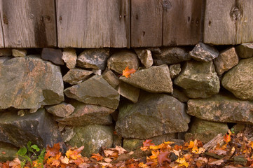Barn Stone and Leaf