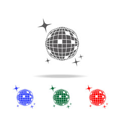 Disco ball icon. Elements of disco and night life multi colored icons. Premium quality graphic design icon. Simple icon for websites, web design, mobile app, info graphics