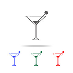 cocktail icon app. Elements of disco and night life multi colored icons. Premium quality graphic design icon. Simple icon for websites, web design, mobile app, info graphics