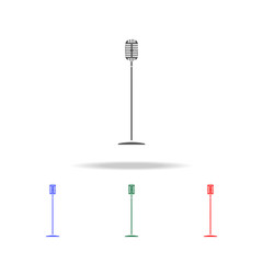 Microphone stand icon. Elements of disco and night life multi colored icons. Premium quality graphic design icon. Simple icon for websites, web design, mobile app, info graphics