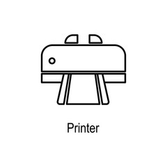 Printer icon. Element of computer part for mobile concept and web apps. Thin line  icon for website design and development, app development. Premium icon