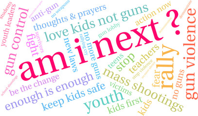 Am I Next Mass Shooting Word Cloud