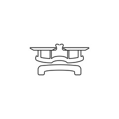 market balance icon. Element of measuring instruments for mobile concept and web apps. Thin line  icon for website design and development, app development. Premium icon
