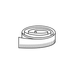 ribbon ruler icon. Element of measuring instruments for mobile concept and web apps. Thin line  icon for website design and development, app development. Premium icon