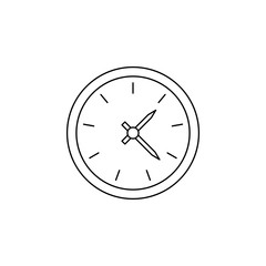 clock icon. Element of measuring instruments for mobile concept and web apps. Thin line  icon for website design and development, app development. Premium icon
