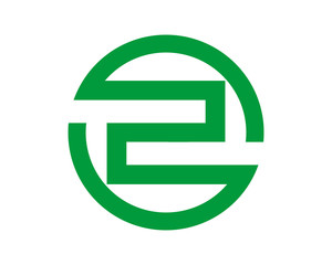 green initial circle letter typography typeface typeset logotype alphabet image vector icon