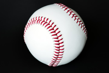 Closeup of baseball
