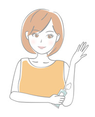 女性　クリーム