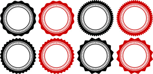 Monochrome Simple ornament medal set