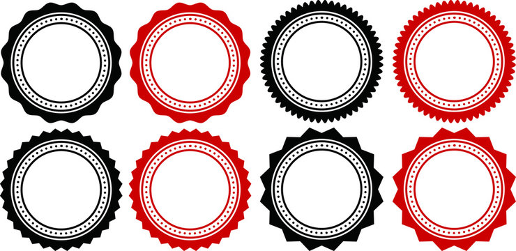 Monochrome Simple ornament medal set