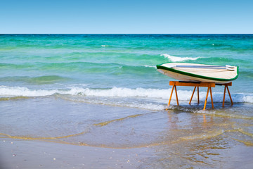 Surfboard on the beach