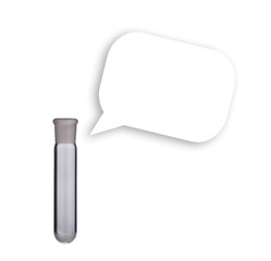 Lab. Test-tubes. Laboratory glassware on a background