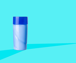cosmetics bottles on a Background