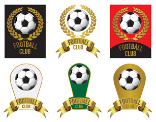 Football club logo design collection