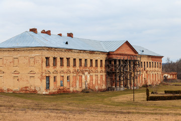 Reconstruction of ancient palace of Polish tycoons Potocki in Tulchin, Ukraine