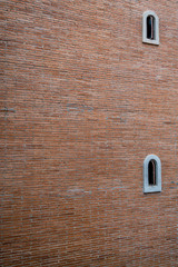 Old style concrete arch windows