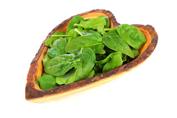 Baby spinach leaves