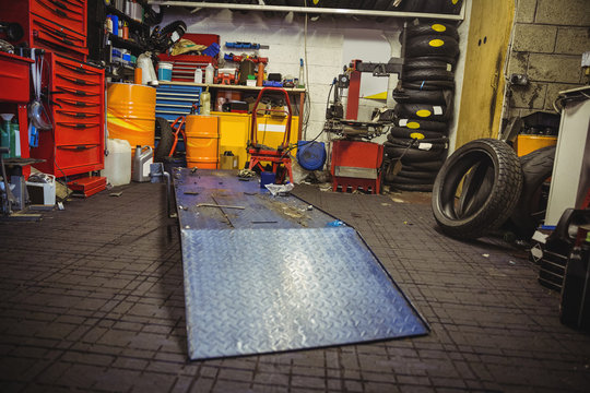 Interior view of a workshop