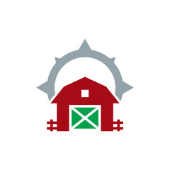 Farm Compass Logo Icon Design