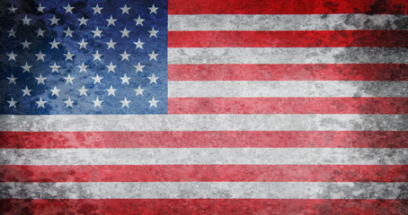Naklejka premium Flag of USA